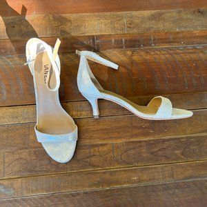 Suede Kitten Heeled Sandals